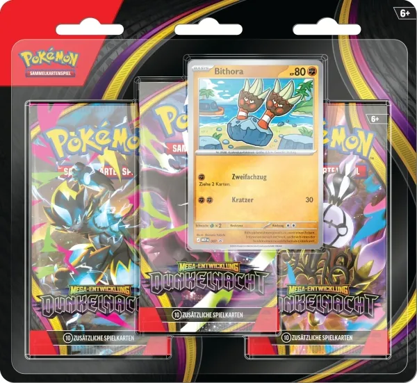 Pokemon Dunkelnacht 3-Pack Blister Glutexo